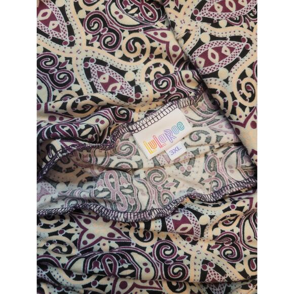 2 Lot LulaRoe Women's Maxi Skirt Plus Size 3X Polka Dot Paisley Fold Over Waist - Picture 6 of 11